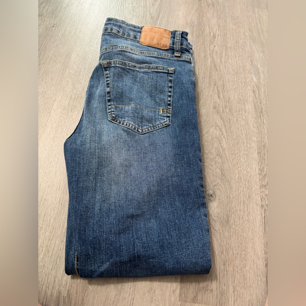 Blue Men's Denim Jeans - Classic Straight Fit